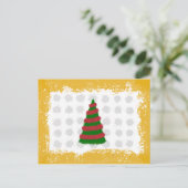 クリスマスツリー シーズンポストカード (スタンド正面)