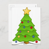 クリスマスツリー シーズンポストカード (正面/裏面)