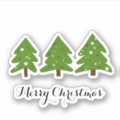 クリスマスツリー シール (正面)