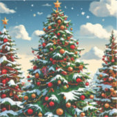 クリスマスツリー シール (正面)
