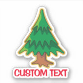 クリスマスツリー シール (正面)