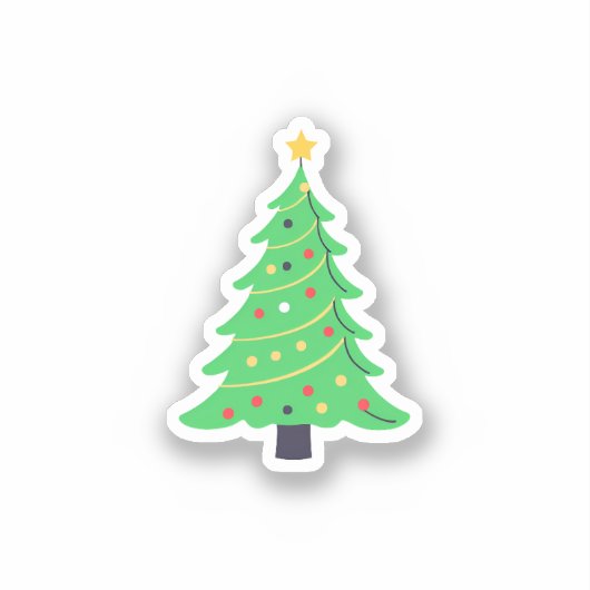 クリスマスツリー シール (正面)