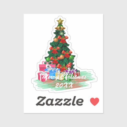 クリスマスツリー シール (シート)