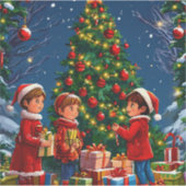 クリスマスツリー シール (正面)