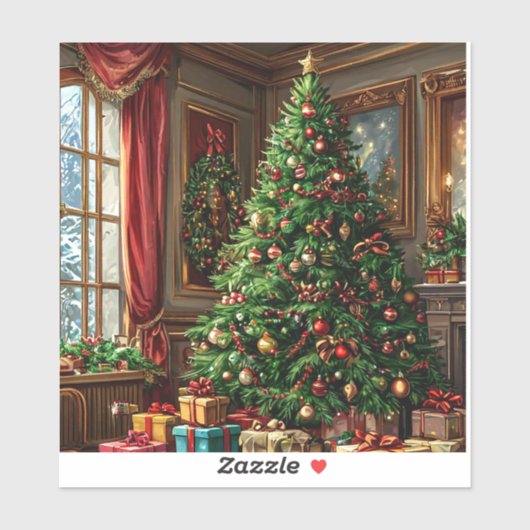 クリスマスツリー シール (シート)