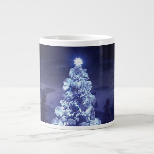 クリスマスツリー ジャンボコーヒーマグカップ (正面)