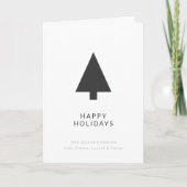 クリスマスツリー |スカンジナビアのミニマルモダン主義 シーズンカード (正面)