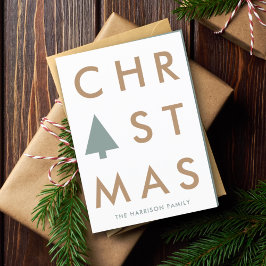 クリスマスツリー |スカンジモダンナビアのミニマリスト シーズンカード