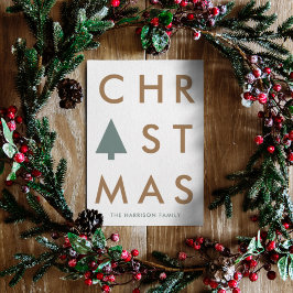 クリスマスツリー |スカンジモダンナビアのミニマリスト シーズンカード