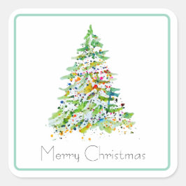 クリスマスツリー スクエアシール