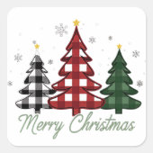 クリスマスツリー スクエアシール (正面)