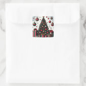 クリスマスツリー スクエアシール (バッグ)