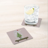クリスマスツリー スクエアペーパーコースター (インサイチュ)
