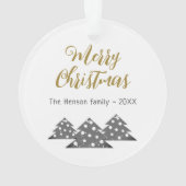 クリスマスツリー スクリプト モダン おしゃれ 家族 オーナメント (裏面)