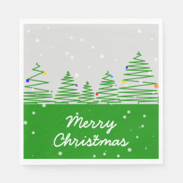 クリスマスツリー スタンダードランチョンナプキン