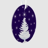 クリスマスツリー&スターサークルオーナメント、反転 オーナメント (正面)