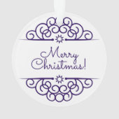 クリスマスツリー&スターサークルオーナメント、反転 オーナメント (裏面)