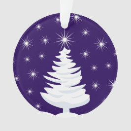 クリスマスツリー&スターサークルオーナメント、反転 オーナメント