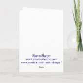 クリスマスツリー&スターバイシャロンシャープ シーズンカード (裏面)