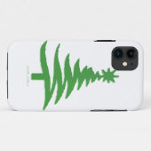 クリスマスツリー ステンシル グリーン Case-Mate iPhoneケース (裏面(横))