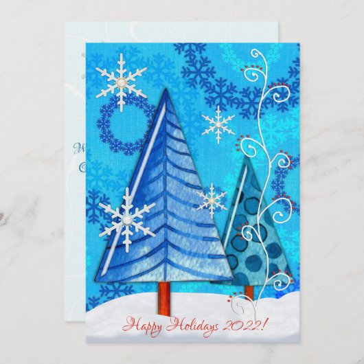 クリスマスツリー&スノーフレーク宝石 (正面/裏面)