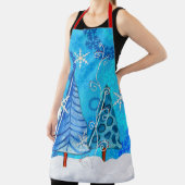 クリスマスツリー&スノーフレーク宝石 エプロン (インサイチュ)