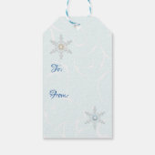 クリスマスツリー&スノーフレーク宝石 ギフトタグ (裏面)