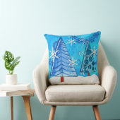 クリスマスツリー&スノーフレーク宝石 クッション (椅子)