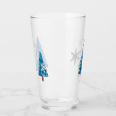 クリスマスツリー&スノーフレーク宝石 タンブラーグラス (左)