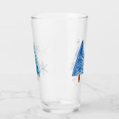 クリスマスツリー&スノーフレーク宝石 タンブラーグラス (右)