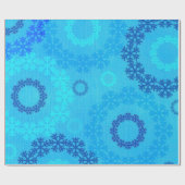 クリスマスツリー&スノーフレーク宝石 ラッピングペーパー (フラット)