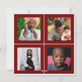 クリスマスツリー, スプラッタペイント, フォト フラット シーズンカード (裏面)