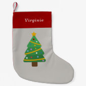 クリスマスツリー スモールクリスマスストッキング (正面)