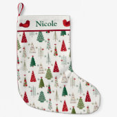 クリスマスツリー スモールクリスマスストッキング (正面)