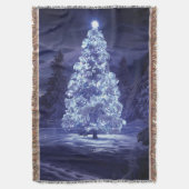 クリスマスツリー スローブランケット (正面縦)