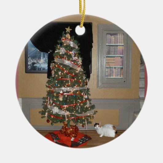 クリスマスツリー セラミックオーナメント (正面)