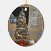 クリスマスツリー セラミックオーナメント (左)