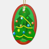 クリスマスツリー セラミックオーナメント (左)