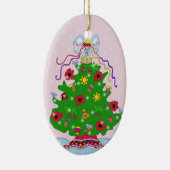 クリスマスツリー セラミックオーナメント (右)