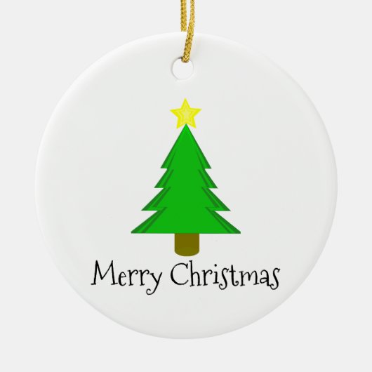 クリスマスツリー セラミックオーナメント (正面)
