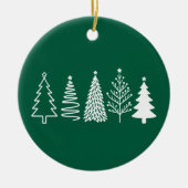 クリスマスツリー セラミックオーナメント (正面)