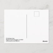 クリスマスツリー、セントジェームス、ロンドンはがき ポストカード (裏面)