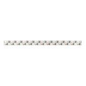 クリスマスツリー&タイガパターンカスタムの背景 サテンリボン (正面)