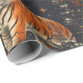 クリスマスツリー&タイガースパターン ラッピングペーパー (ロールコーナー)