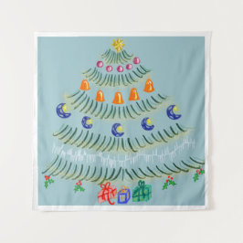 クリスマスツリー タペストリー