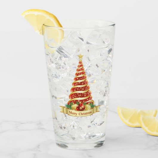 クリスマスツリー タンブラーグラス (アイス正面)