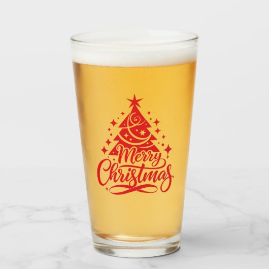 クリスマスツリー タンブラーグラス (ドリンク正面)