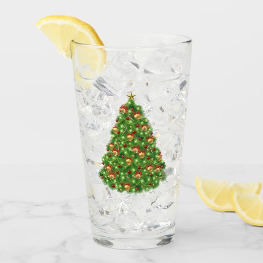 クリスマスツリー タンブラーグラス (アイス正面)