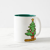 クリスマスツリー ツートーンマグカップ (正面右)