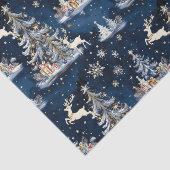 クリスマスツリー、トナカイ、雪片 薄葉紙 (詳細)